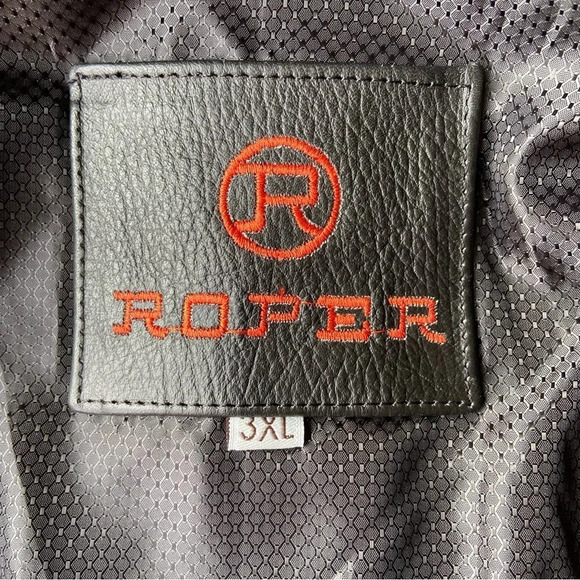 Roper Strathmore Stampede Western  Leather Jacket - Picture 10 of 16